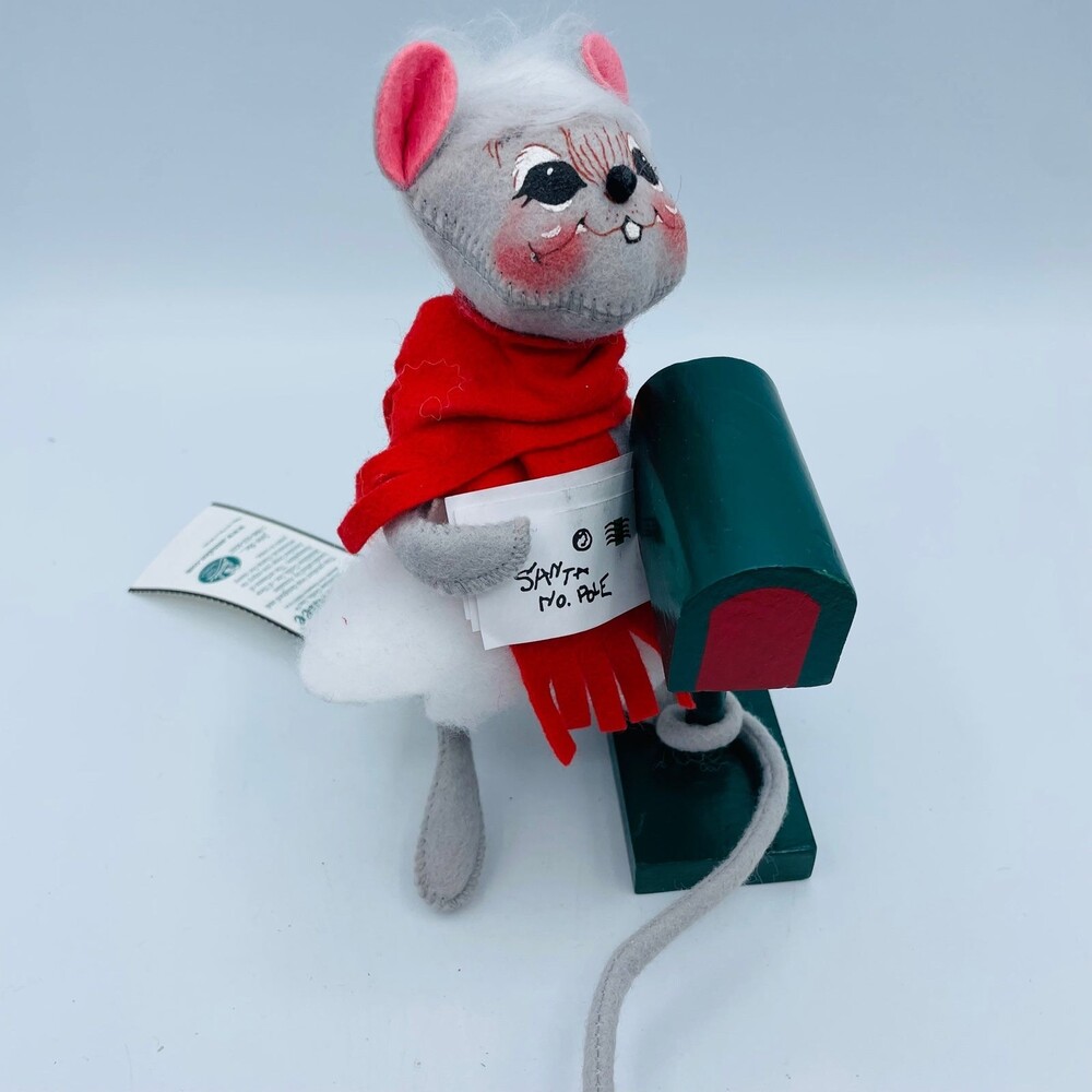 Annalee 7" First Class Mouse Christmas 2000 - Vintage Holiday Decor Gift NWT